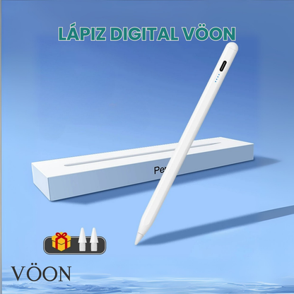 Lápiz Digital VÖON para iPad con Palm Rejection y Carga Rápida USB-C