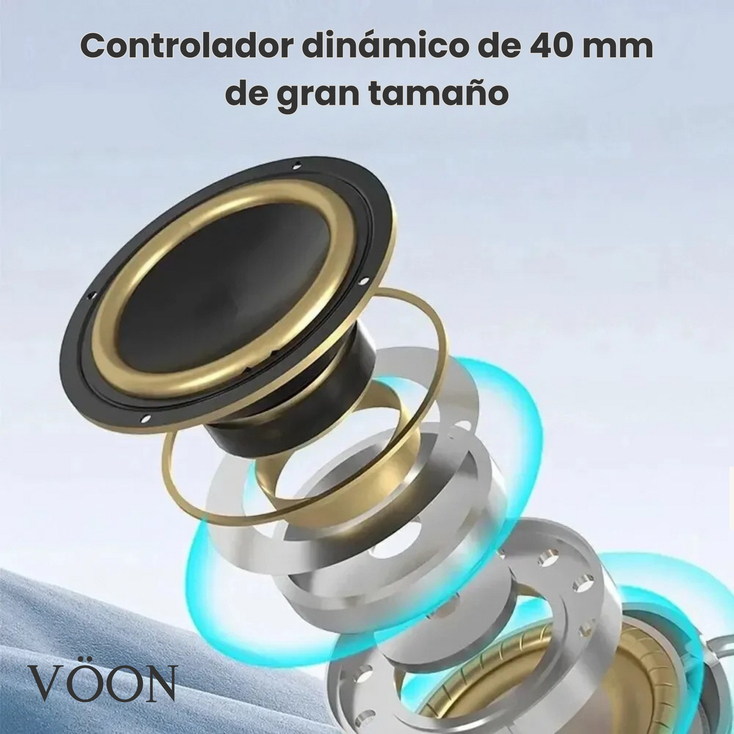 Auriculares Inalámbricos VÖON – Bluetooth con Cancelación de Ruido y Control Táctil