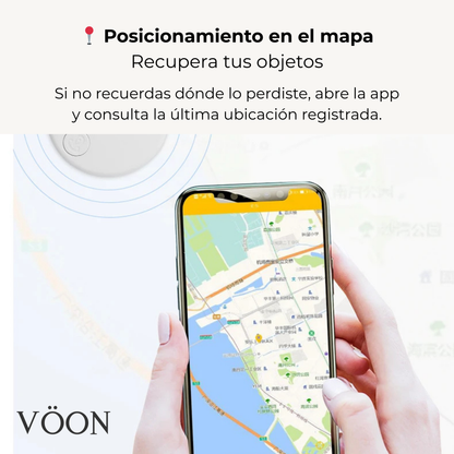 Localizador Inteligente Bluetooth VÖON – Rastreador Antipérdida para Llaves, Móvil, Cartera y Mascotas
