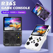 R36S Retro Handheld Video Game Console Classic Games Open Source Linux System Games Players 3.5Inch IPS Screen